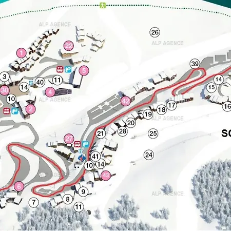 Le Squaw Valley - Divisible 4 Pers - Le Squaw Valley -040sq- Plagne Villages Mae-6004 アパート *
