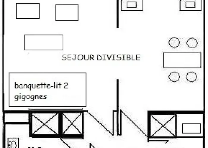 Le Squaw Valley - Divisible 4 Pers - Le Squaw Valley -040sq- Plagne Villages Mae-6004 アパート