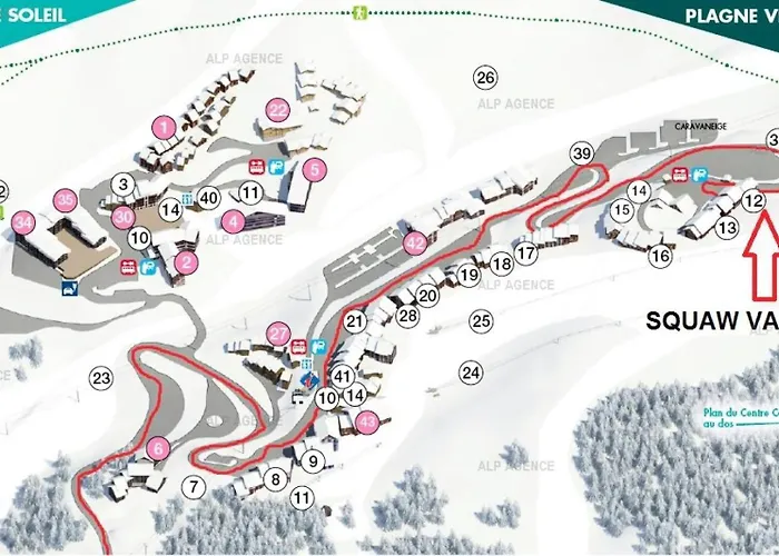 Le Squaw Valley - Divisible 4 Pers - Le Squaw Valley -040sq- Plagne Villages Mae-6004 アパート *